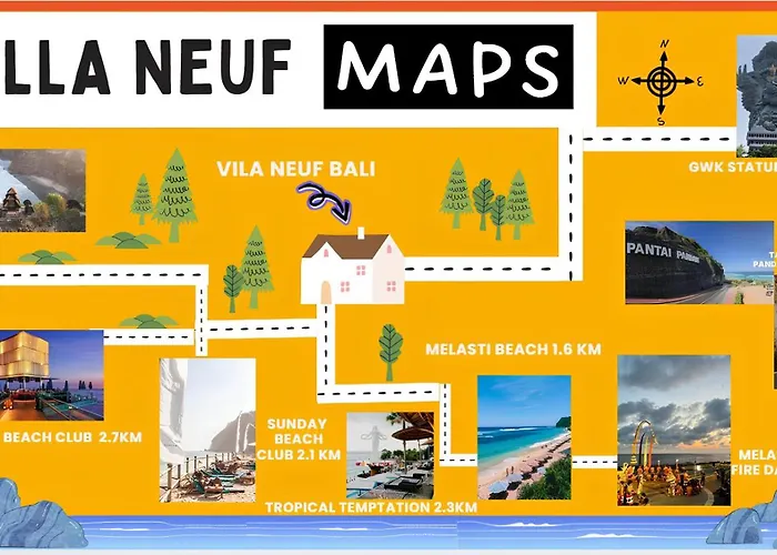 ヴィラ Neuf Bali 3br Near Melasti Easy Access *